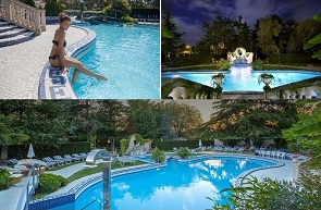 • Abano Terme  • Soggiorno in 1/2 pensione  • 3&nbsp;piscine termali coperta e scoperta affacciate sul parco privato di 6000 mq&nbsp;  • 2 Trattamenti a persona.